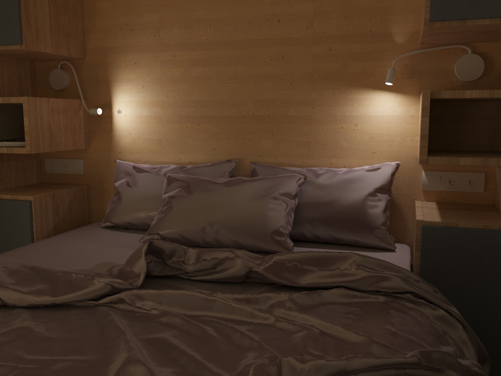 Частный дом «серые оттенки минимализма с современной классикой»