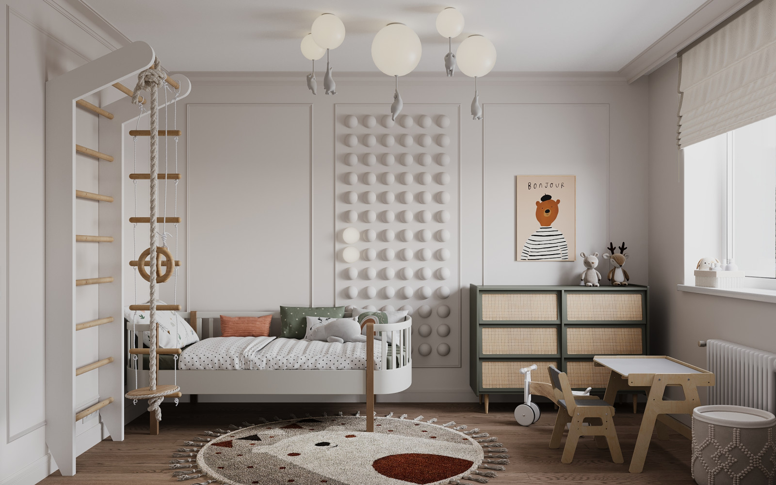 Современная классика в двухкомнатной квартире