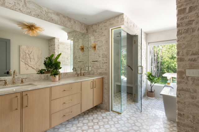 Honeysuckle transitional-bathroom