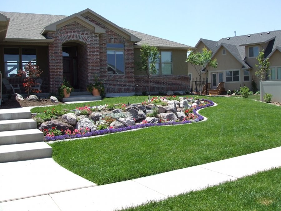 This is an example of a traditional garden in Salt Lake City.