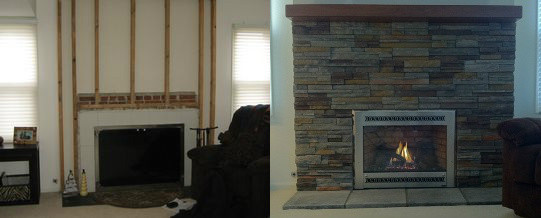 Before/After Fireplace Projects