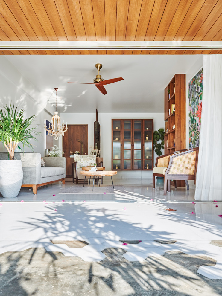 Warm White - Contemporary - Living Room - Mumbai - by ZERO9