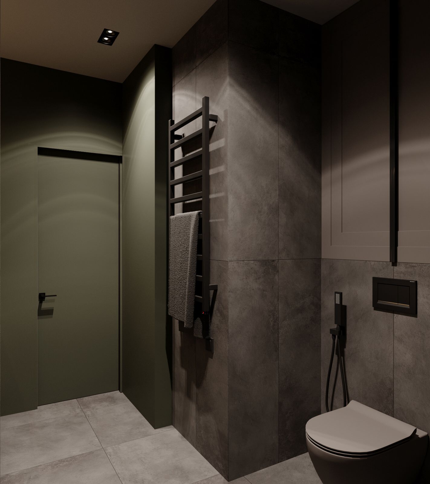 Дизайн интерьера душевой с унитаза