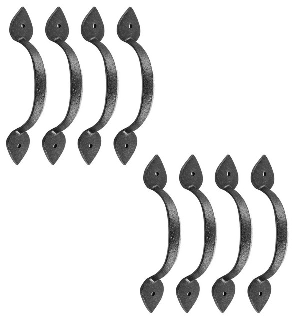 Door or Drawer Pull Wrought Iron Heart 6 7/8" Pack of 8 |
