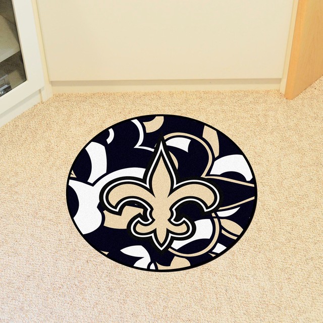 Nfl New Orleans Saints Roundel Mat 27 Nfl New Orleans Saints Roundel Mat 27