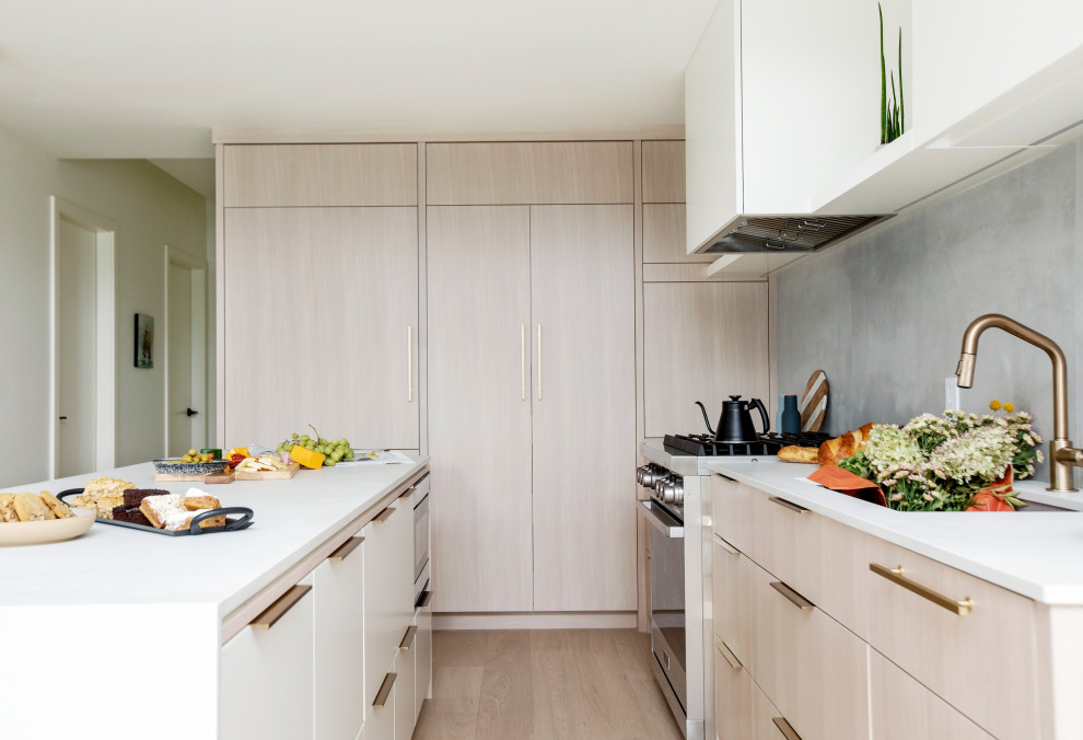 Design ideas for a scandinavian kitchen in Vancouver.