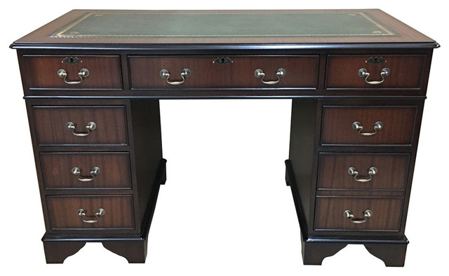Mahogany Finish Desk, 153 X 77 Cm