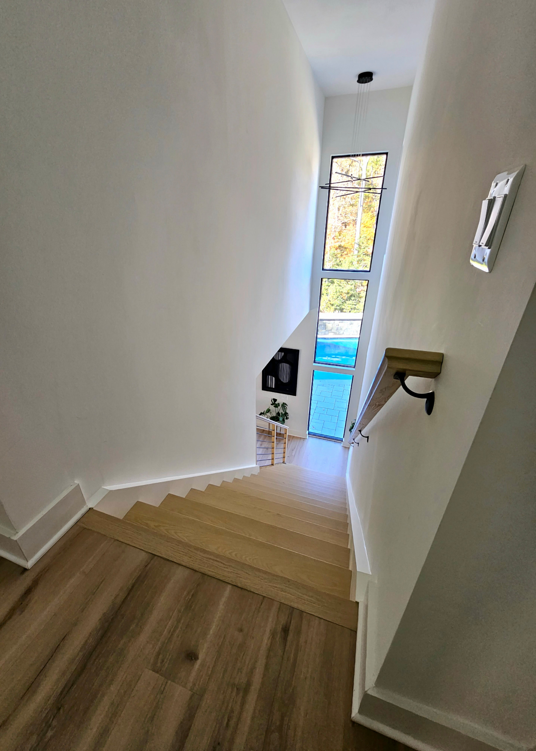 111_Open-Rise Stair with a Stunning Pool View, Great Falls, VA 22066