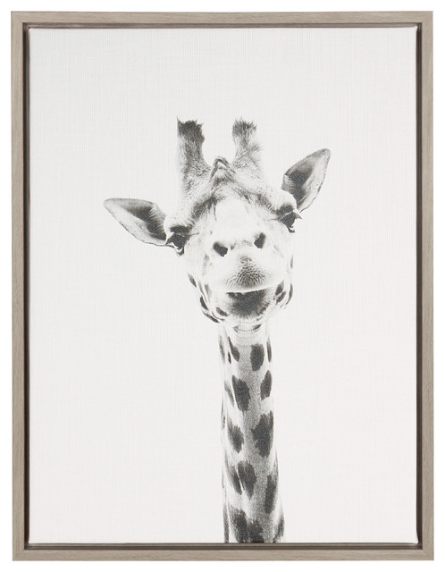 Framed Canvas Wall Art sylvie giraffe gray framed canvas wall artsimon te tai Framed Canvas Wall Art sylvie giraffe gray framed canvas wall artsimon te tai