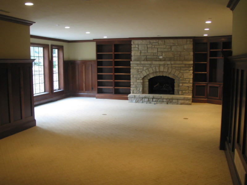 This is an example of a traditional basement in St Louis.