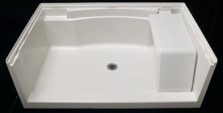 Sterling 72291100-0 White Accord 60 Inch Shower Seated Receptor from