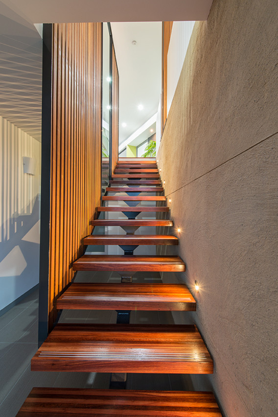 Contemporary staircase in Hobart.