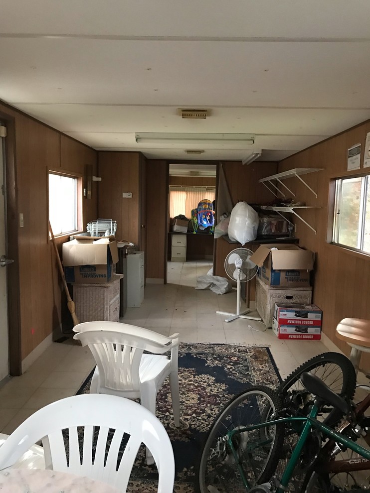 how to make this office trailer into a cozy mini home?