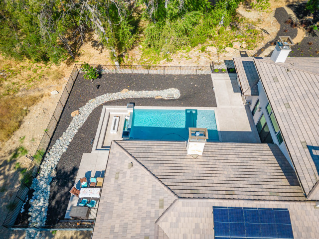 Granite Bay Custom Home contemporary-swimming-pool