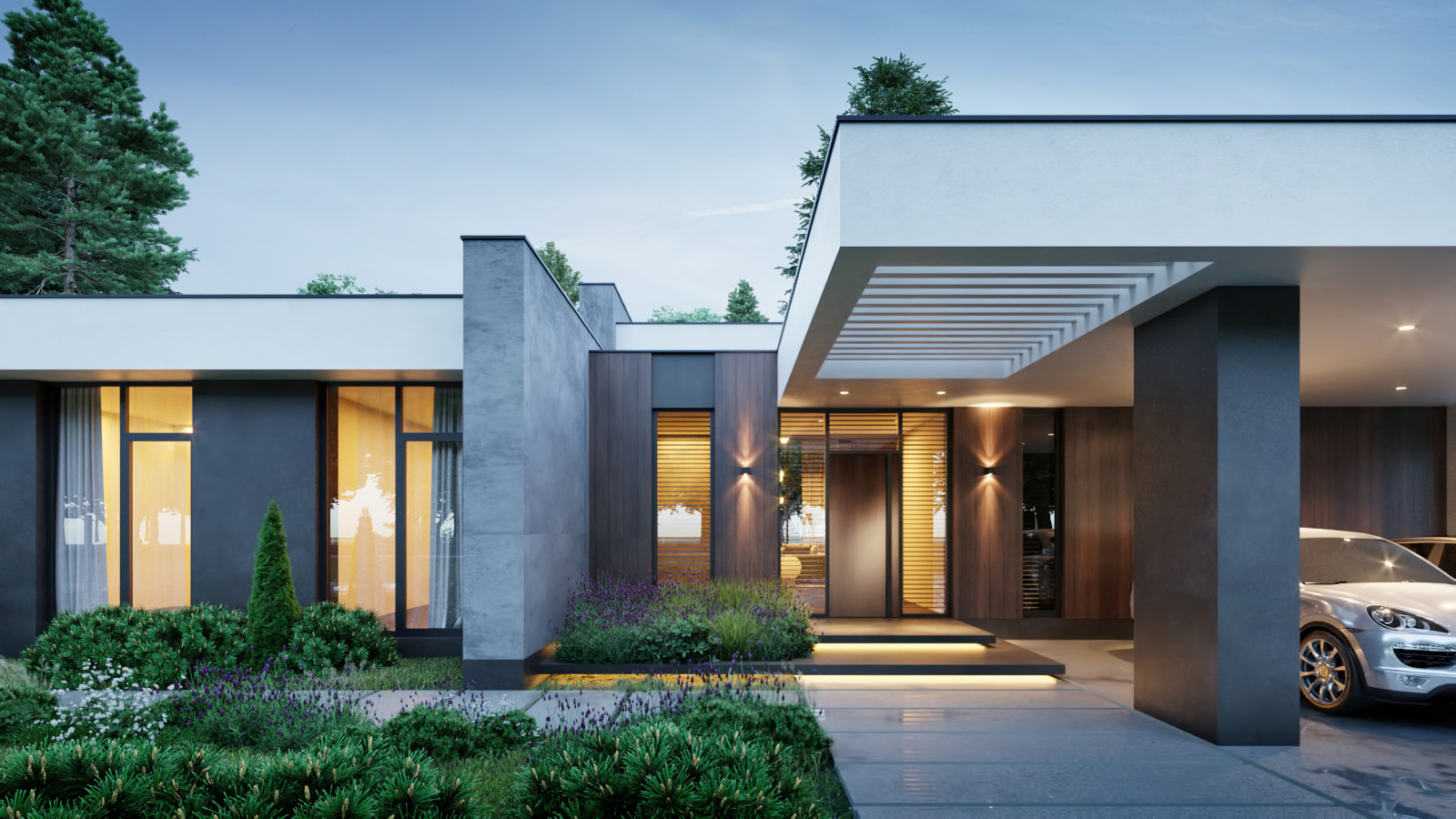 Проект индивидуального жилого дома и бани в КП "Цветочный"