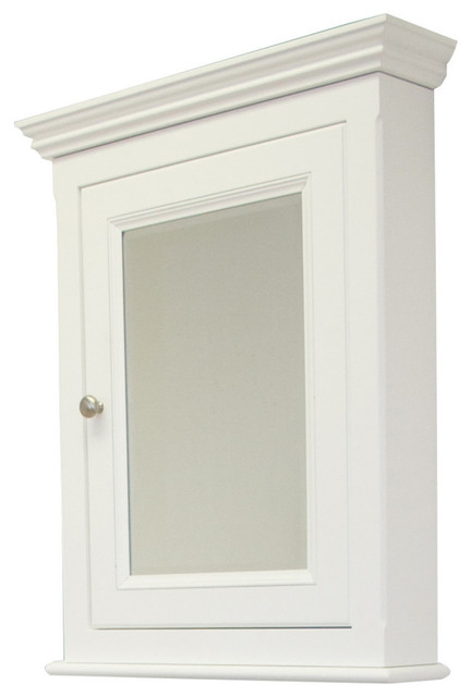 Medicine Cabinet In White Finish Traditional Medicine Cabinets By Kolibri Decor