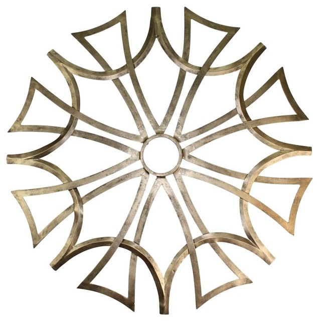 Gold Iron Ceiling Medallion Transitional Ceiling Medallions by Dr