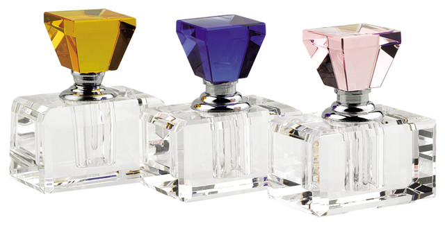 3 Piece Crystal Rainbow Perfume Set 2" - Contemporary - Home Fragrances ...