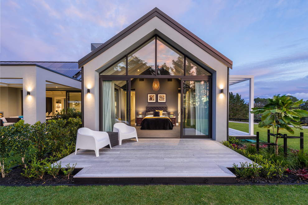 Example of a trendy home design design in Auckland