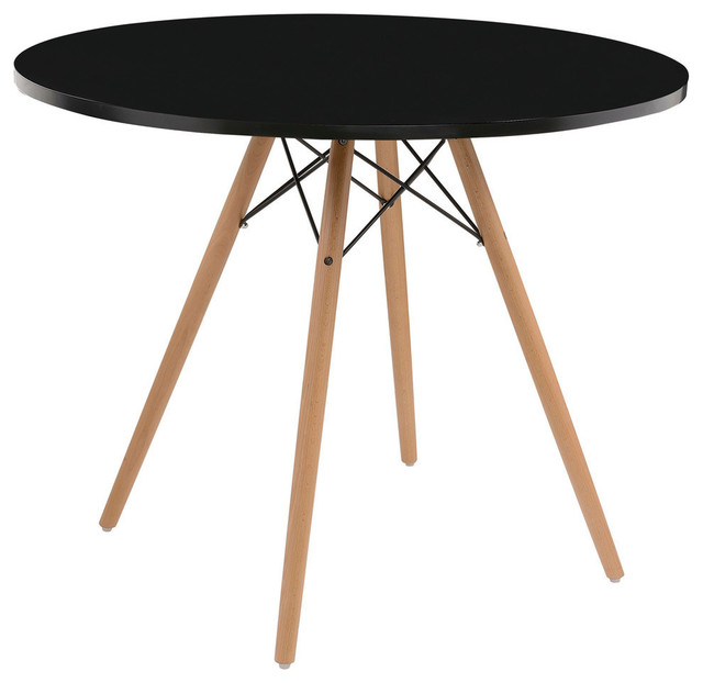 Emerald Home Annette Table, Black Top, 40"