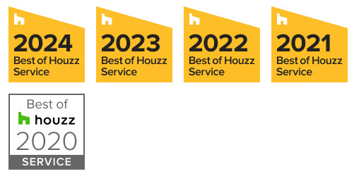 Best of Houzz Service Award for 5 consecutive years