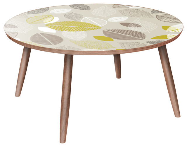 Stella Dowel Coffee Table Autumn Leaves Contemporary Stella Dowel Coffee Table Autumn Leaves Walnut