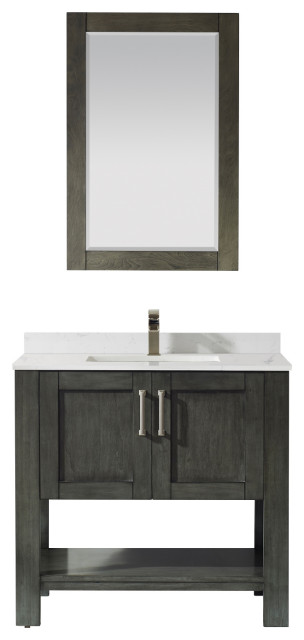 Grayson Rust Black Bathroom Vanity Set Transitional Vanities And Sink Consoles By Vinnova Houzz Grayson Rust Black Bathroom Vanity Set, 36 Morris Console Vessel Sink Vanity