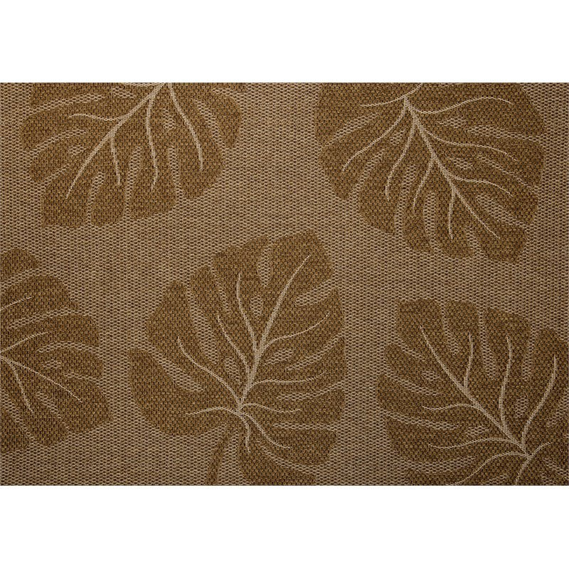 Simply Shade Modern Polypropylene Outdoor Rug in Maui Gold Finish