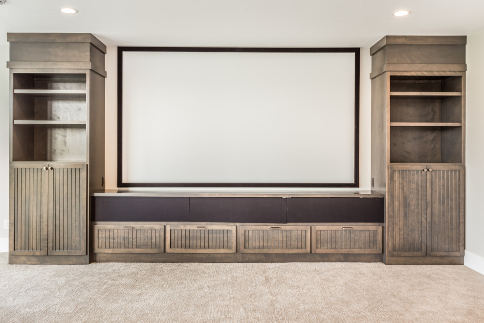 Chic Farmhouse - Farmhouse - Home Theater - Other - by Bullseye Custom ...
