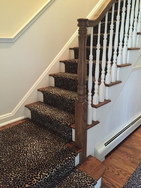 Patterned Carpet Runner - Staircase - New York - by Abbey ...