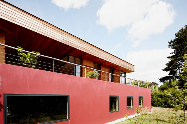 Extension Maison M33 contemporaneo-fachada