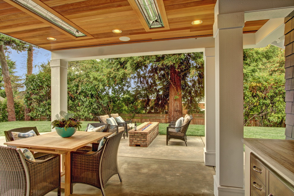 Covered patio - Traditional - Patio - Seattle - by NW LifeStyle Homes