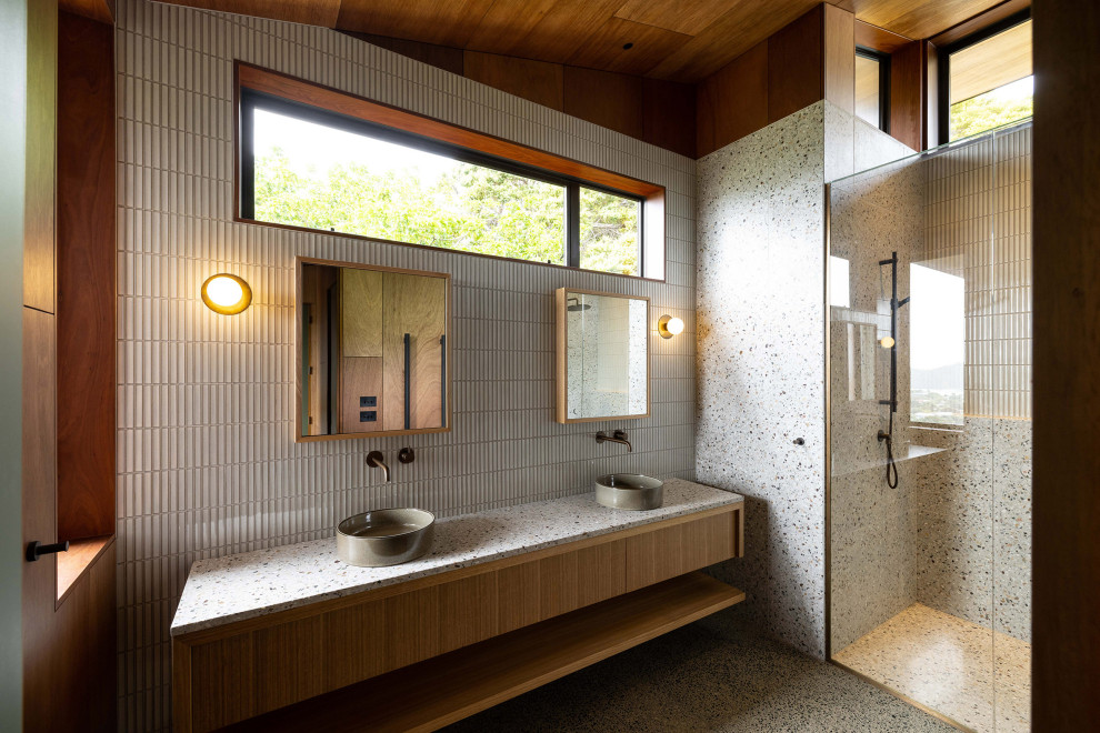 Modernes Badezimmer in Auckland