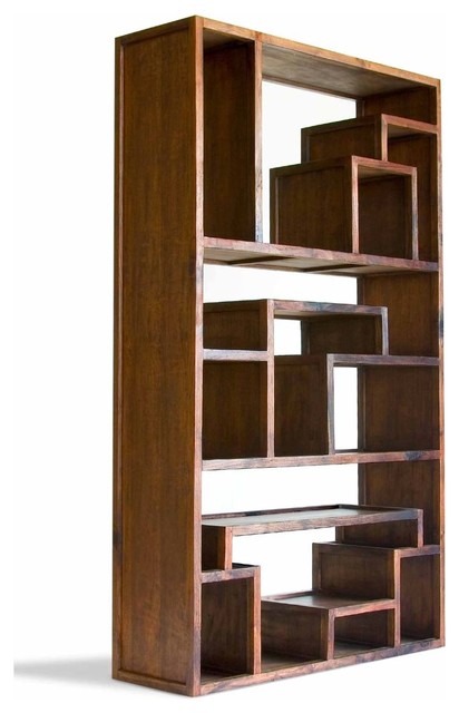 Great Wall Mahogany Bookcase - Asian - Bookcases - by 