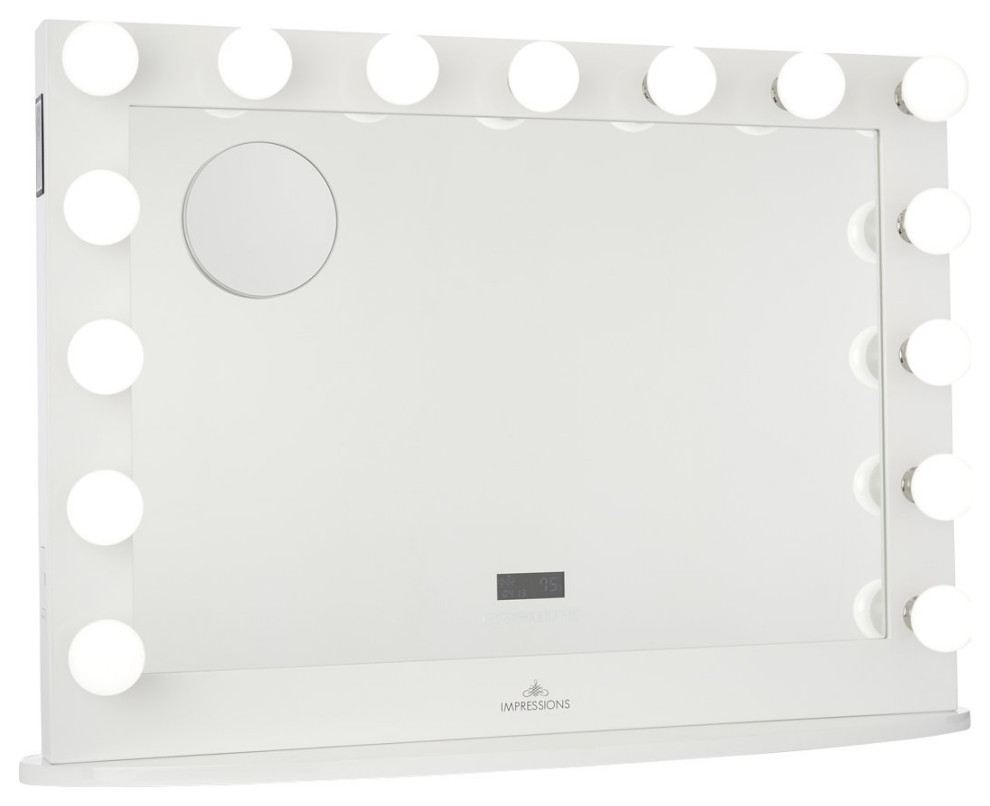 Hollywood Iconic Premiere Pro Vanity Mirror with Bluetooth Speakers