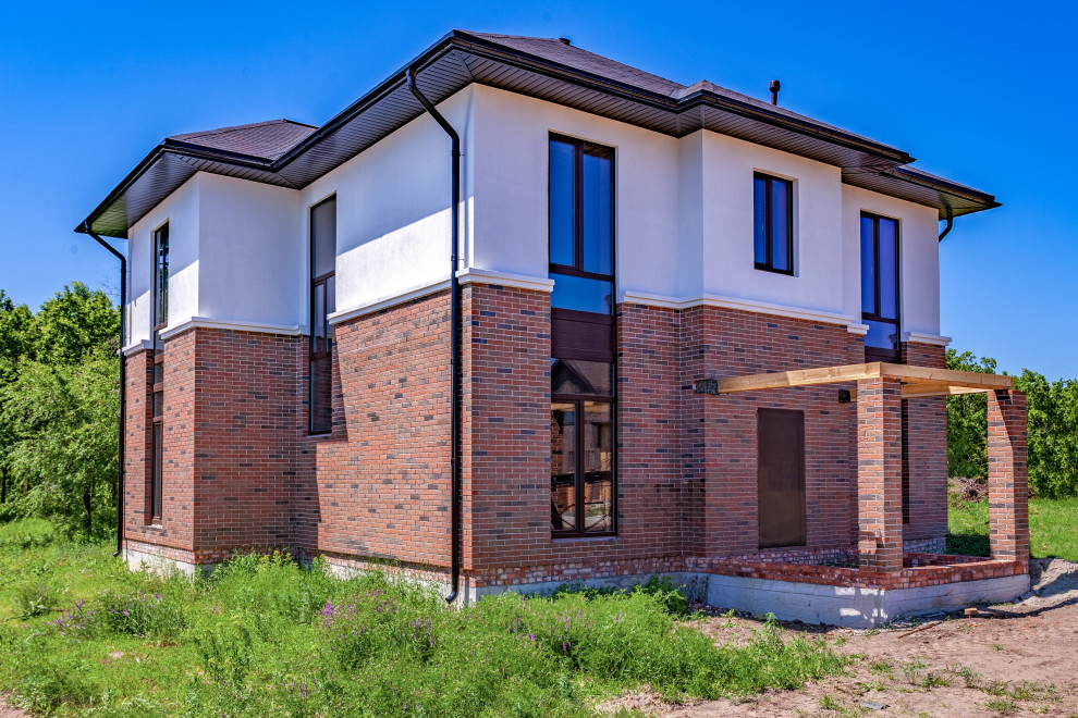 Фасады домов в поселке " Дубровка"