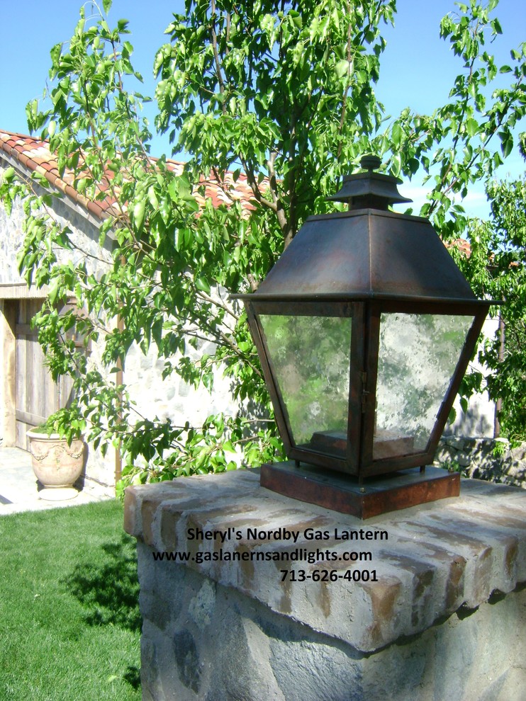 Sheryl's Gas Lantern on Top of Columns