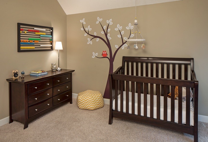 This is an example of a contemporary nursery in Omaha.