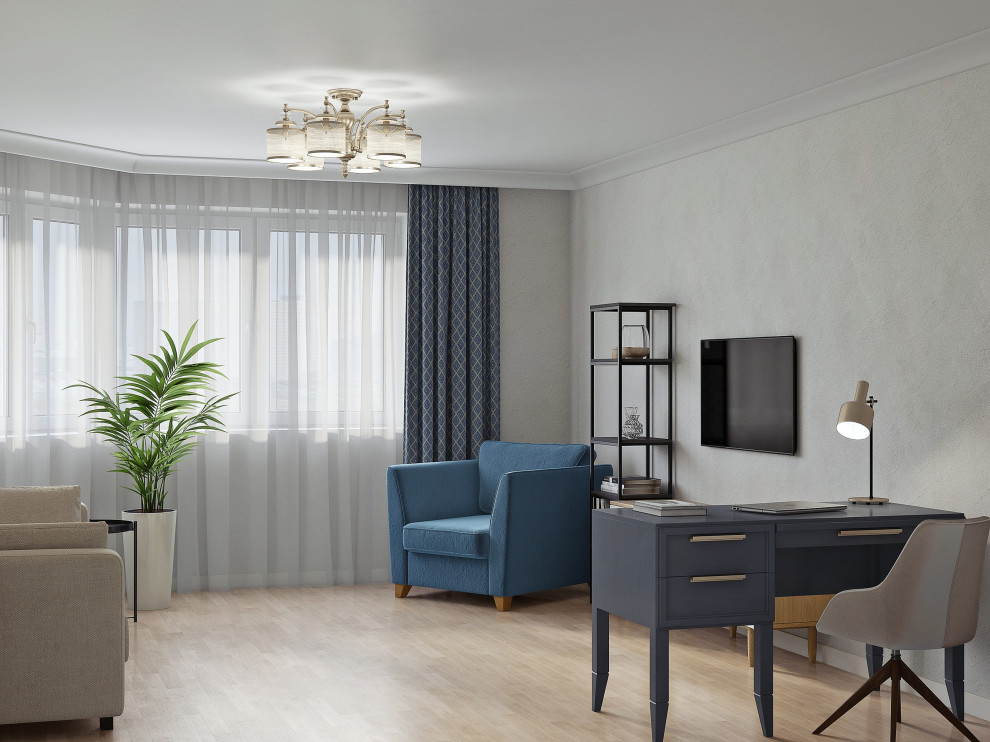 Дизайн-проект двухкомнатной квартиры в панельном доме серии И-155