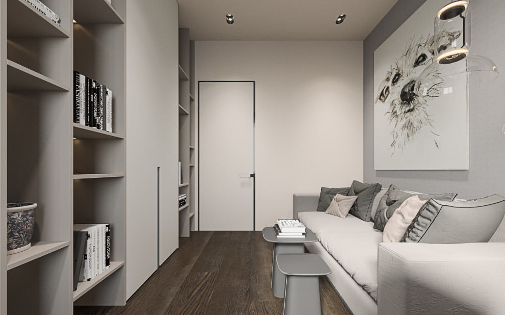 Студия в современном стиле  в колониальных тонах