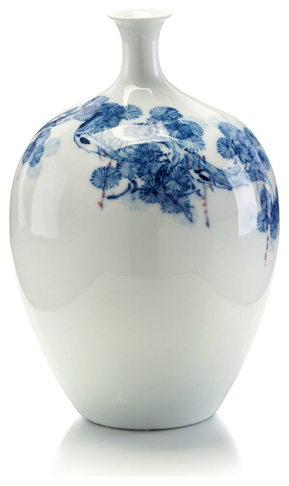 Round Bodied Blue and White Jar