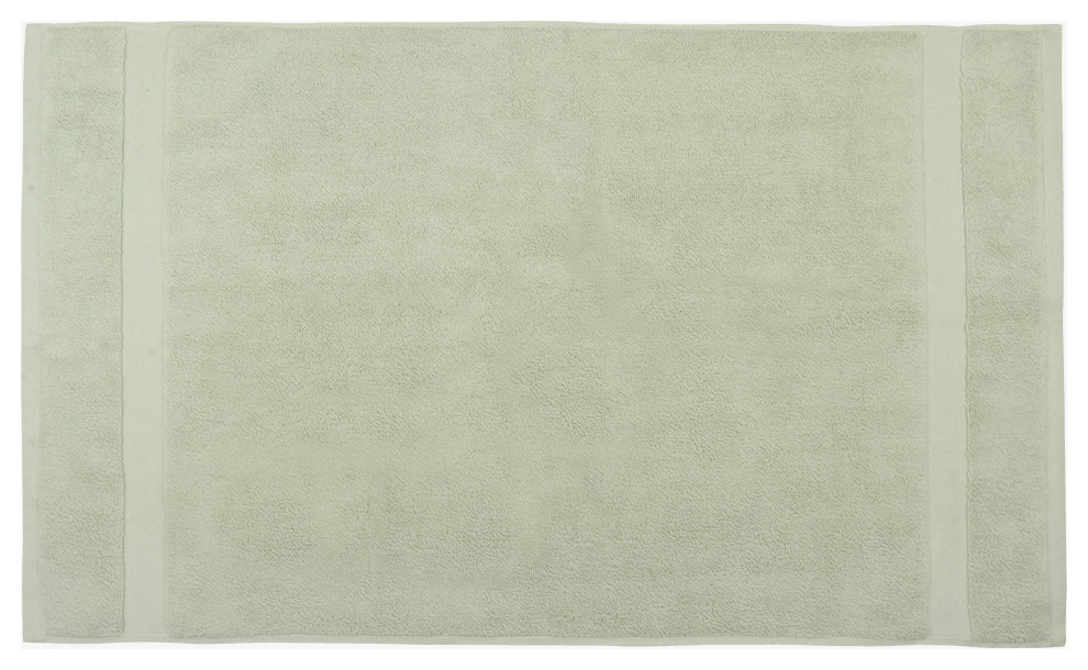 Organic Cotton Feather Touch Quick Dry 900 GSM Bath Mat, 20"X33", Green Tint