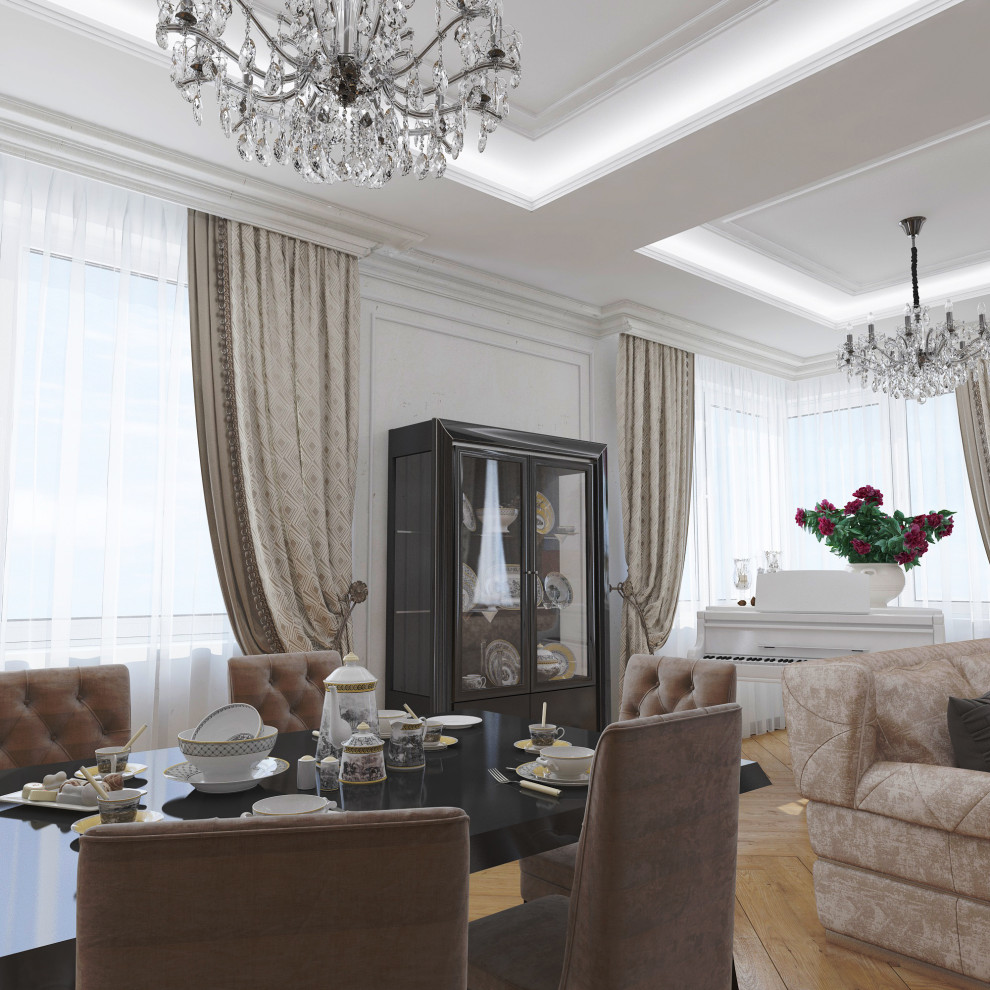 Проект. Интерьер квартиры. Неоклассика (180 кв м)