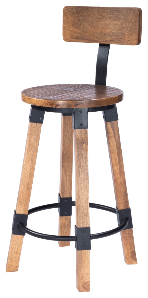 Butler Masterson Wood & Metal Counter Stool