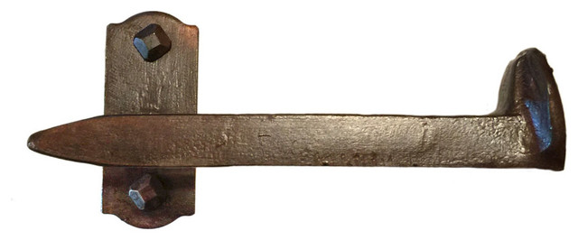 Cobre Railroad Spike Toilet Paper Holder Right Rustic Cobre Railroad Spike Toilet Paper Holder Right