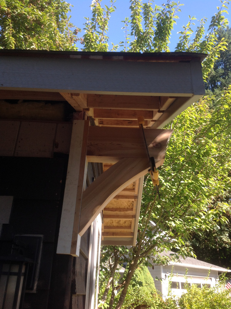 Cedar Siding and Gable End and Bracing