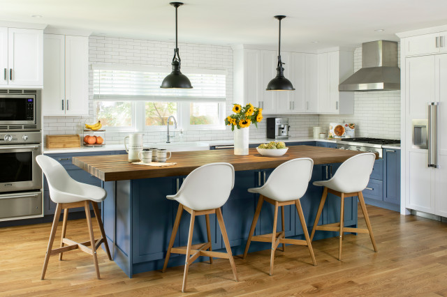 How to Plan Your Kitchen Island Seating to Suit Your Family | Houzz UK