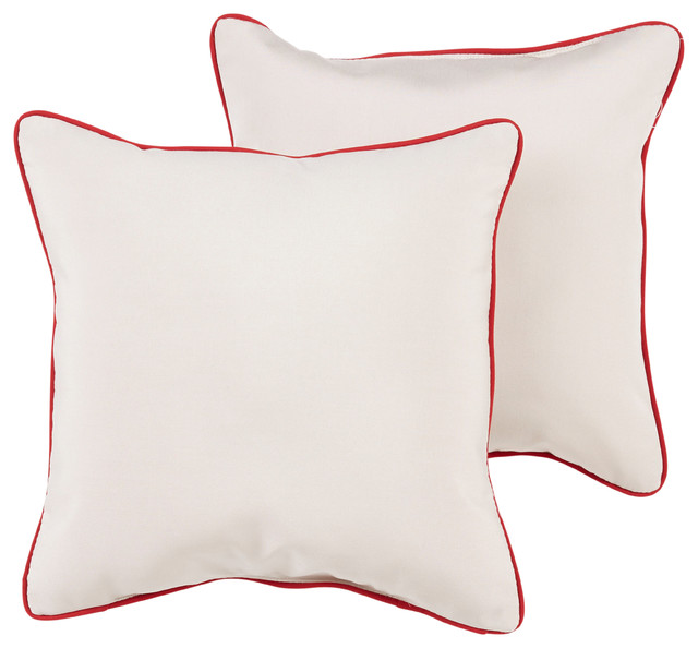 Fielding Sunbrella Outdoor Square Pillow Contemporary Outdoor