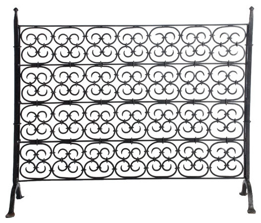 Hand-Forged Gothic Scroll Decorative Screen