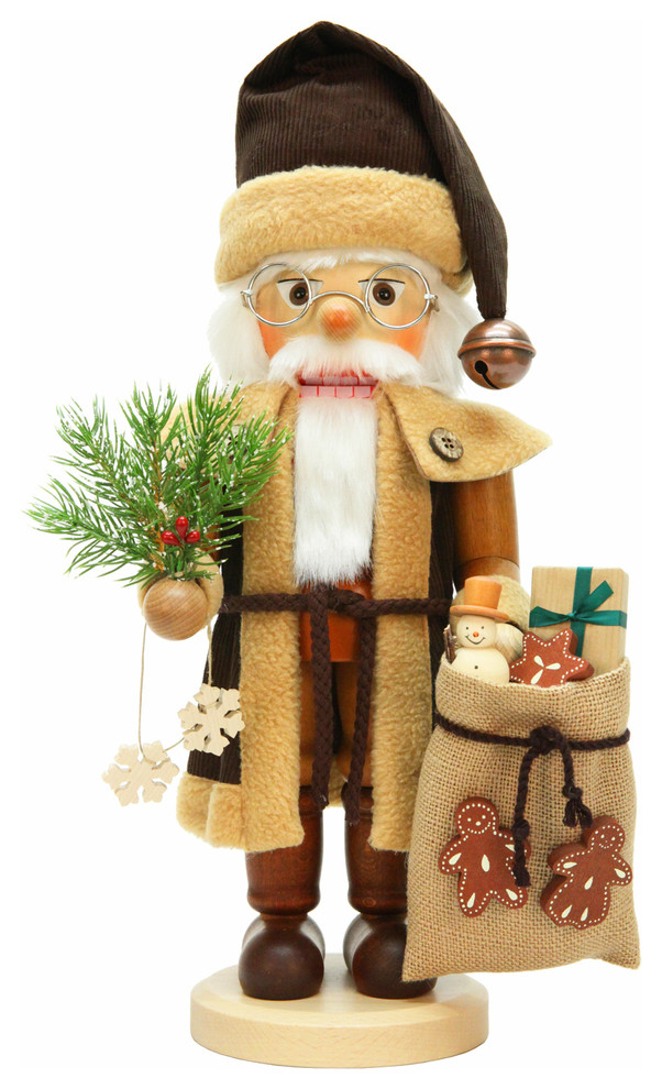 Natural Wood Santa Claus Nutcracker